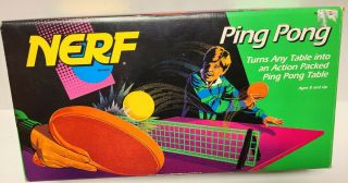 Vtg 1992 Official Nerf Ping Pong Set (complete) - -