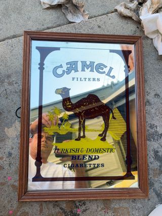 Camel Filters Cigarette Store Sign Turkish Domestic Blend Man Cave Mirror Framed
