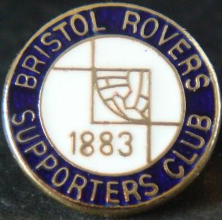 Bristol Rovers Vintage Supporters Club Badge Maker Vandanel Brooch Pin 15mm Dia