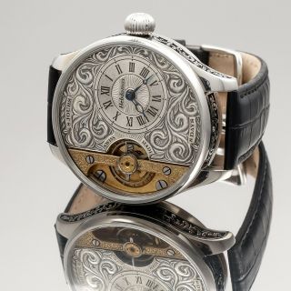 Wristwatch Pocket Movement Hebdomas Case Steel 8 Days Hommagewatch