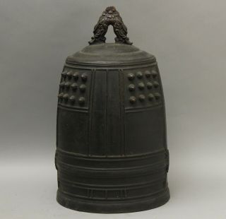 Rare And Buddhist Bronze Temple Bell,  Edo Period,  18 - 19 Th C Dd24