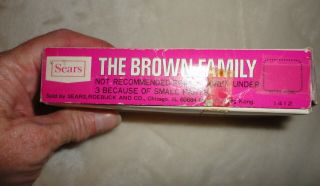 VTG 1960 ' s Sears The Brown Family Dolls Mom Dad Children Complete w/ Box SH 3