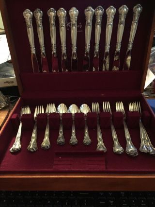 40 Pc Set Vintage Gorham Chantilly Sterling Silver 10 Of Each Peice No Monogram