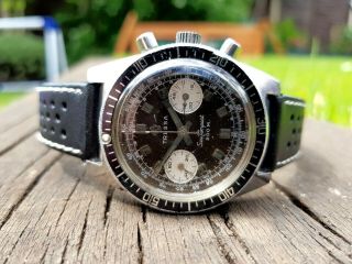 Tressa Sea Tempest Vintage Panda Tropical Dial Valjoux 7733 Chronograph Watch