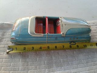 Vintage Marx Tin Wind Up Toy Car,  Litho Great Display Item