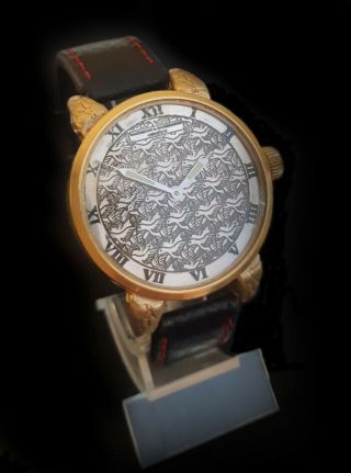 Luxury Mens Wristwatch Based On Vintage Movement By Vacheron Constantin
