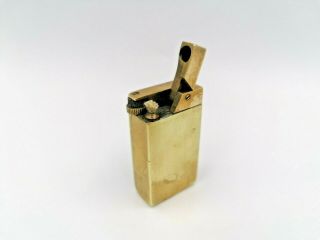 Antique Follet Brass Lift Arm Petrol Lighter Overhauled Made In France