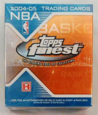 2004 - 05 Topps Finest Nba Basketball Trading Cards Factory Hobby Mini Box