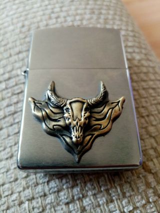 Bull Zippo Dated 2014 Comes With Zippo Insert Fully