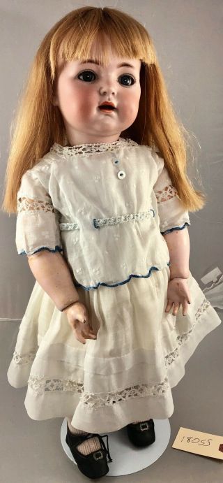 20 " Antique German Bisque Head Doll K&r 121 W/ Toddler Body 18055
