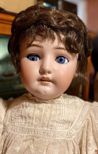 Antique 32” German Bisque 1078 Simon Halbig Doll On Fully Jointed Body