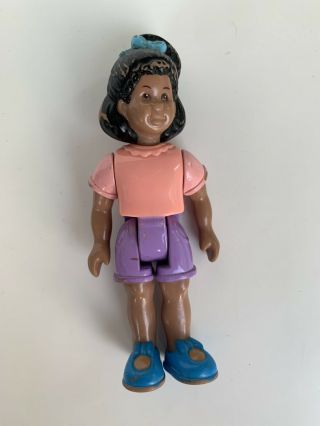 Little Tikes Vintage Grand Mansion Dollhouse African American Girl Figurine