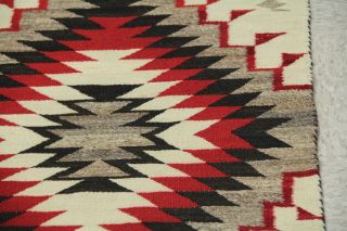 Antique Navajo Crystal Rug with Serrated Diamond 45 
