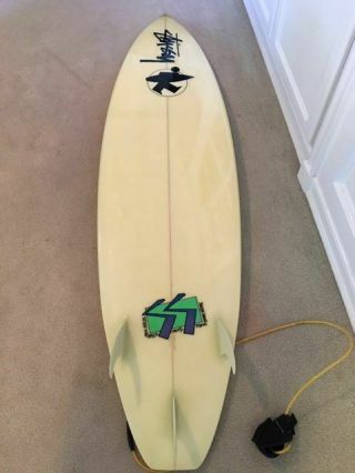Vintage STUSSY Surfboard Surfing 3