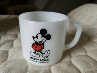 Vintage Federal Mickey Mouse Milk Gass Coffee Cup Mug