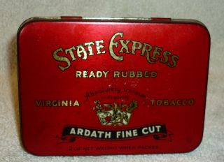 State Express - Ready Rubbed Virginia - Tobacco Tin - 2oz Nett