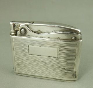 Vtg Ronson Adonis Sterling Silver Lighter Art Deco Or Mid Century Modern Design
