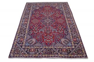 Red Floral Traditional Classic Najafabad 9X13 ' 5 Oriental Area Rug Wool Carpet 2