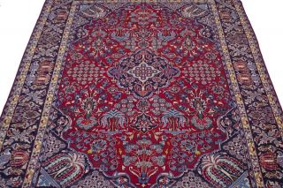 Red Floral Traditional Classic Najafabad 9X13 ' 5 Oriental Area Rug Wool Carpet 3