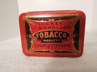 Vintage Hickey And Nicholson Tobacco Tin