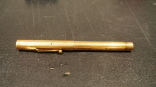 Antique 1915 Swan Pen 14k Solid Gold Mabie Todd Co York Very Rare Not Scrap