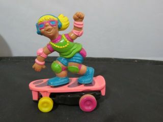 Vintage 1986 Mattel Skateboard Gang Roxanne Roller With Skateboard Loose