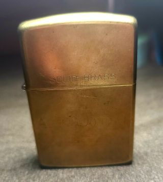 Vintage Zippo 1932 - 1989 Solid Brass Commemorative Edition Lighter Bradford Pa