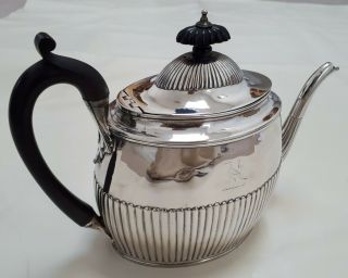 Antique Georgian Solid Sterling Silver Teapot - 1788 London - 507g