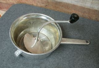 Vintage Foley Food Mill Metal Sifter Masher Strainer Tomato Canning Baby Food