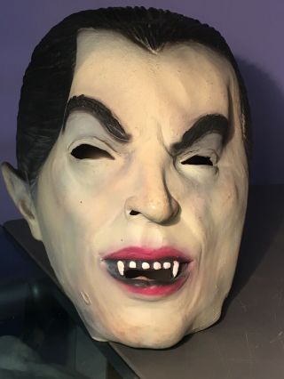 Vtg 1988 Halloween Latex Rubber Face Mask Dracula Ucs Inc Costume