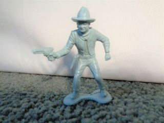 Vintage Marx Gunsmoke Tv Show Play Set Cowboy Rare Powder Blue Figure Toy