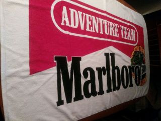 Vintage Marlboro Adventure Team 64 " X 36 " Large Beach Towel Promotional Nwt