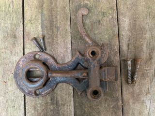 Vintage Victorian Eastlake Style Cast Iron Door Latch Restore