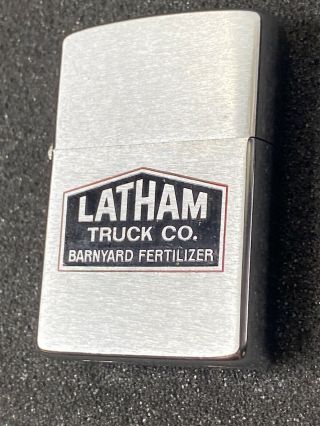 Vintage Zippo Lighter Latham Truck Co.  Barnyard Fertilizer Advertising