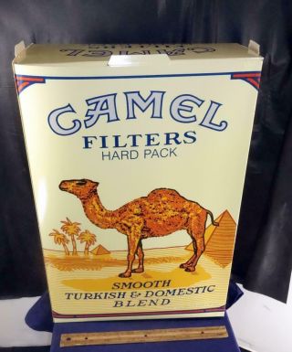 Vintage Camel Cigarettes Large Advertising Store Display Sign Joe 3 - D Pack