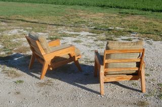 A Brandt ranch oak mid century Lounge Chairs Armchairs 3