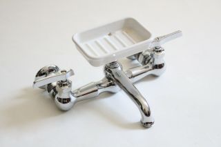Antique Faucet Kitchen Sink | Wolverine Vtg Mixing Faucet Victorian Deco Pantry