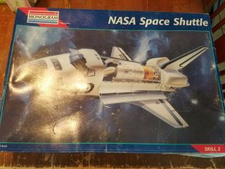 Vintage 1995 Monogram Nasa Space Shuttle 1/72 Scale Model Kit
