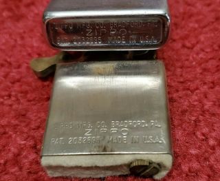 Vintage Zippo Lighter Patent 2032695 (1937 - 1950) with Matching Insert 2