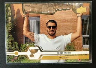 2019 - 20 Upper Deck Day With The Cup Robby Fabbri St.  Louis Blues