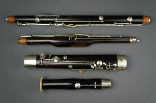 Antique Bassoon - Ca.  1900,  German System W/unusual Keywork