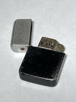 The Windy 1940’s Vintage Matawan Lighter Ww2 Black & Silver Wwii Military Trench