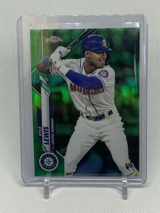 Kyle Lewis 2020 Topps Chrome Rookie Green Refractor Rc Hot Mariners 59/99