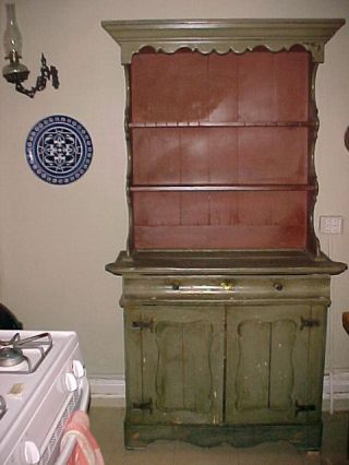 Antique Dutch Painted Cupboard,  C.  1780