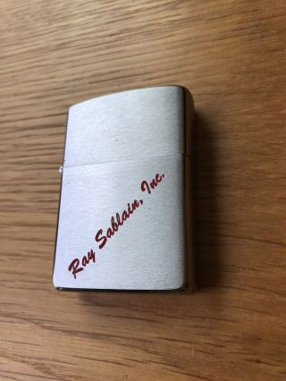 Vintage 1964 Pat.  2517191 Zippo Lighter (ray Sablain,  Inc. )