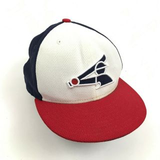 Vintage Era Chicago White Sox Hat Cap Size 7 1/4 Fitted 57.  7cm Polyester Men