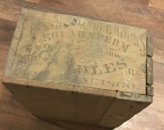 1870’s Antique Mission Miners Solar Sperm Candle Box Mining Lighting Rare