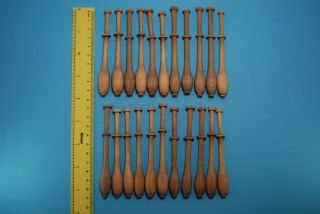 22 Vintage Flanders Belgian Lace Bobbins For Lacemaking 13 Mm Light Weight