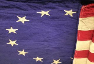 Rare Antique Vintage Betsy Ross 13 Star Banner American Flag 90 