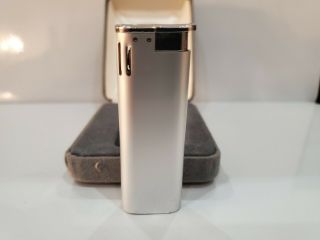 Colibri Electro Quartz Satin Silver Lighter,  Box / Rare